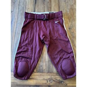 NIKE Mach Speed Football Tights Pants Men’s Size Medium Knee Pads Maroon Athlete